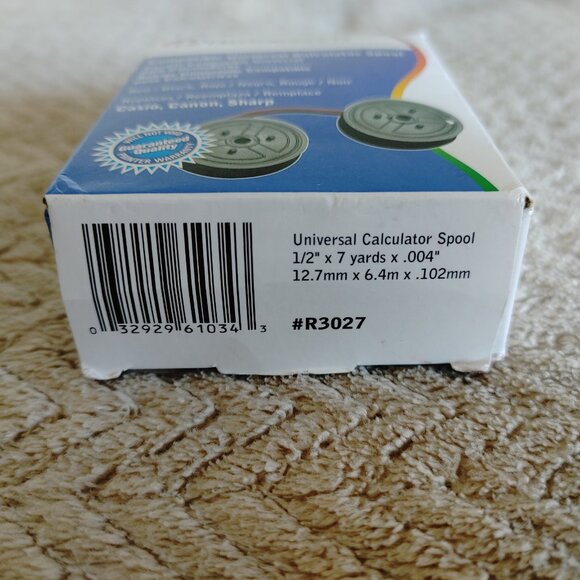 Calculator Spool + Paper rolls FOR SHARP QS2760H-2 Color ribbon printer - Picture 15 of 15